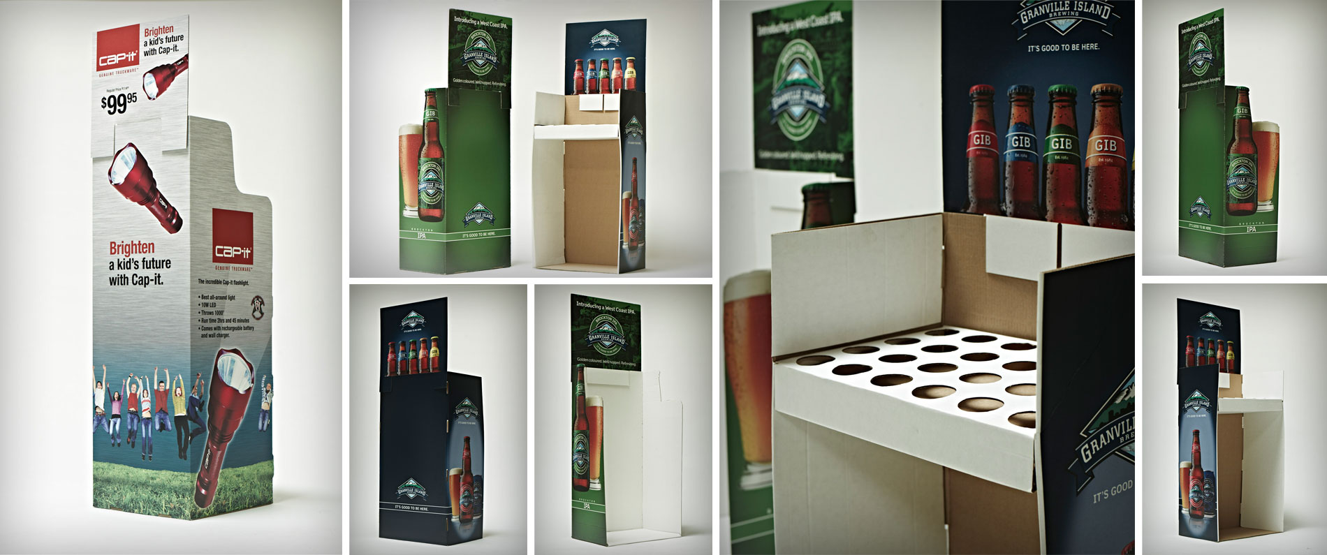 Custom point of purchase display for Granville Island Brewery