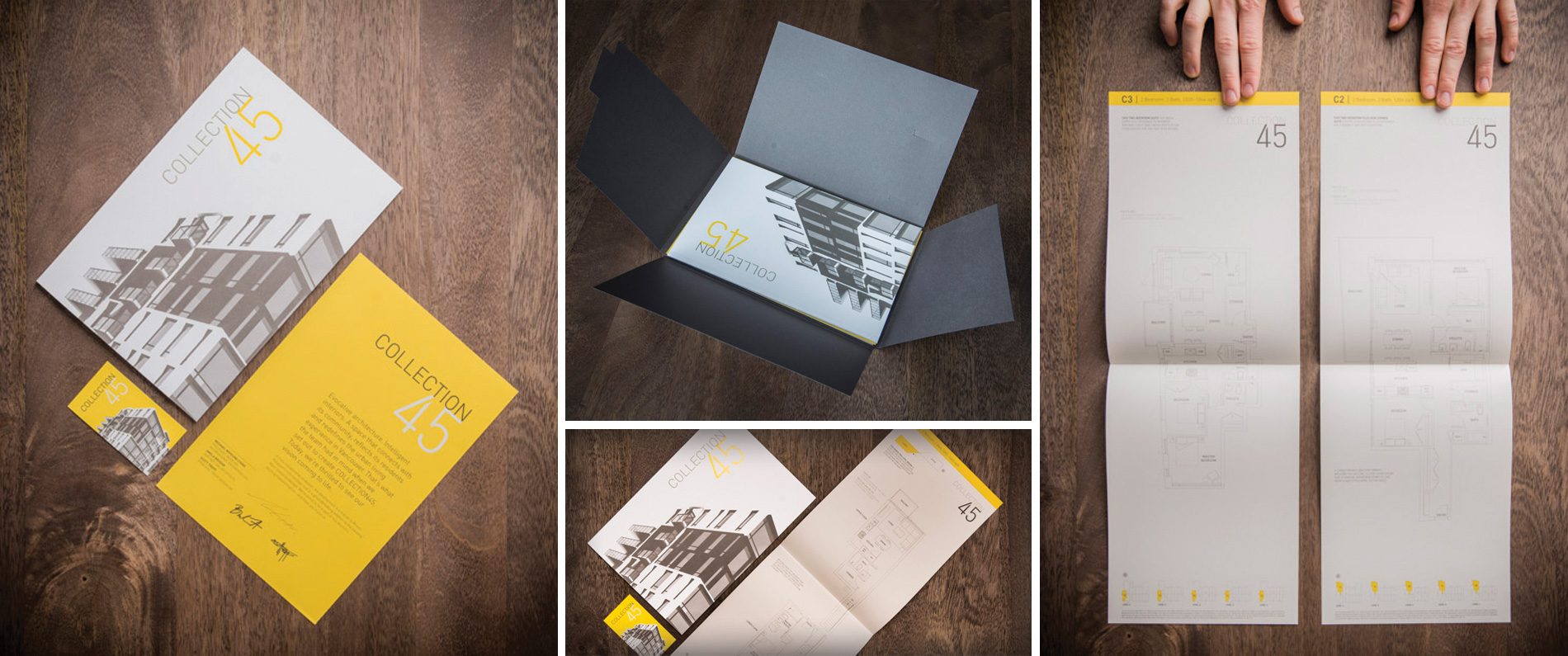 Printed brochure for Collection 45